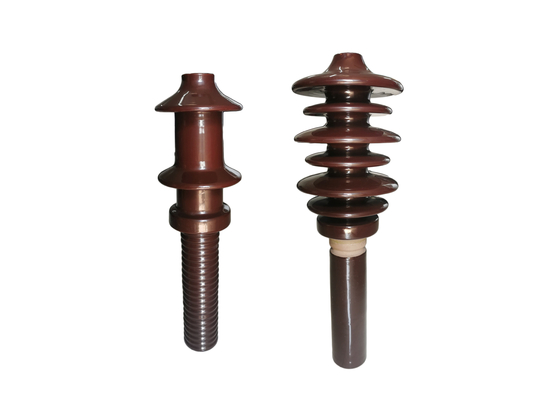 Isolateurs de ligne électrique de porcelaine de Customerized Brown 10NF250