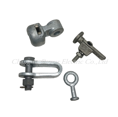 Garnitures standard en métal 40kn de norme ANSI pour l'isolateur de suspension de porcelaine