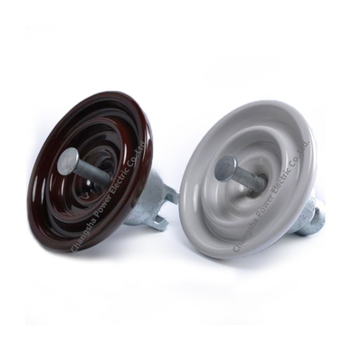 Isolateur en céramique de suspension de disque de porcelaine de la norme ANSI 52-4 pour la ligne de transmission