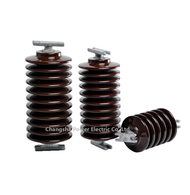 Ligne à haute tension isolateurs de la norme ANSI P-80 de porcelaine de courrier extérieurs