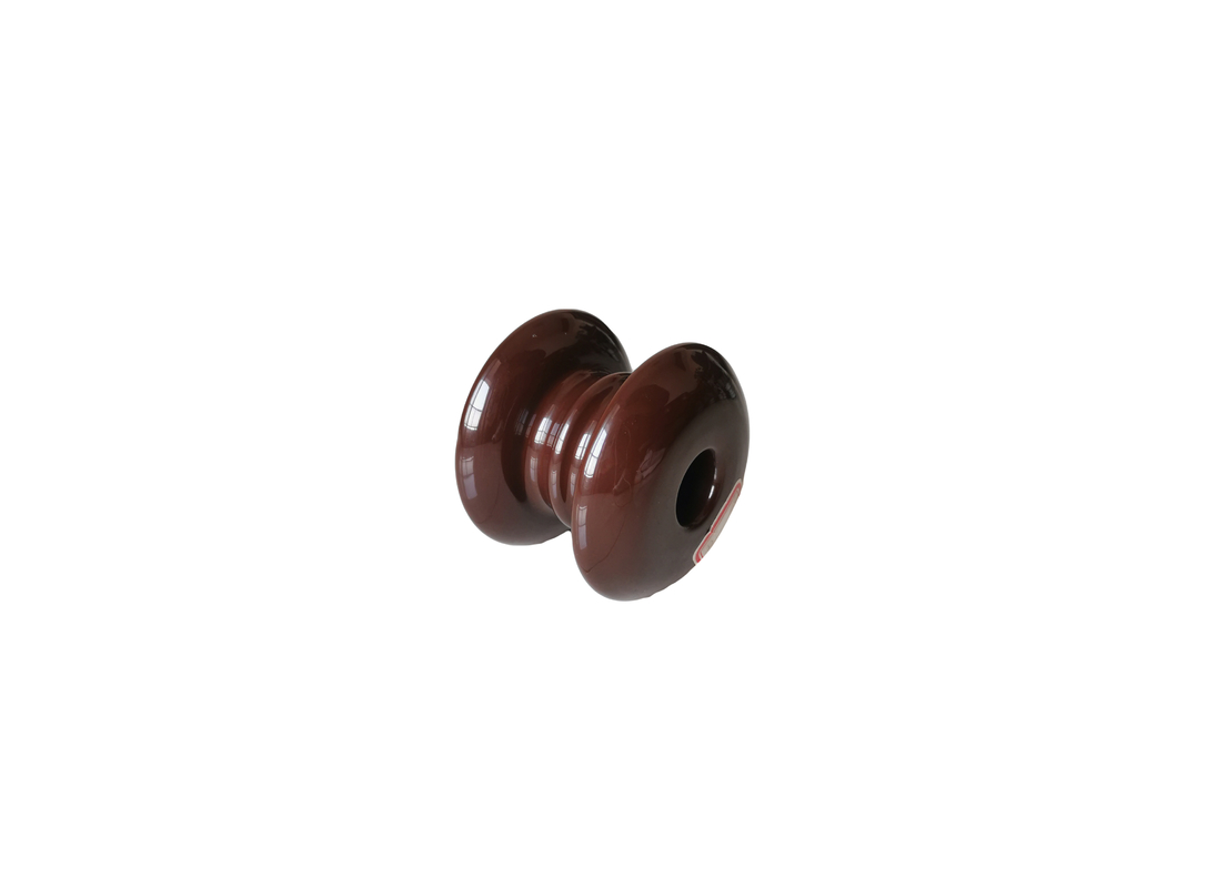 Isolateurs conçus spéciaux de bobine de porcelaine de la taille 93mm de Brown