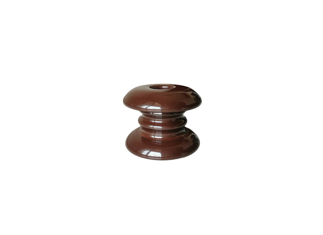 Isolateurs conçus spéciaux de bobine de porcelaine de la taille 93mm de Brown