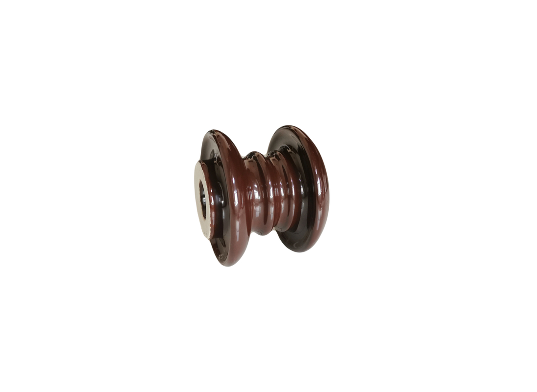 Isolateurs conçus spéciaux de bobine de porcelaine de la taille 93mm de Brown