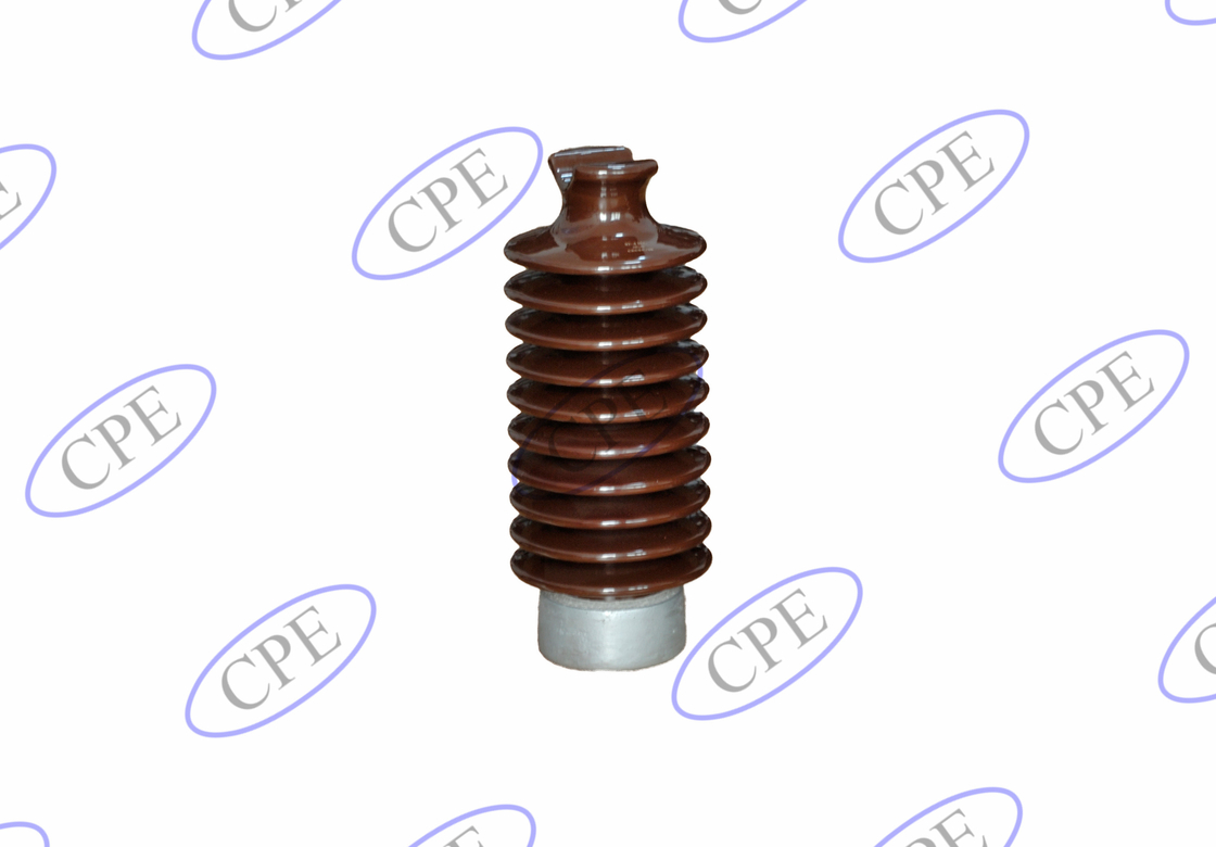 Isolateurs horizontaux de courrier de porcelaine de la norme ANSI 57-6 12.5kN Brown