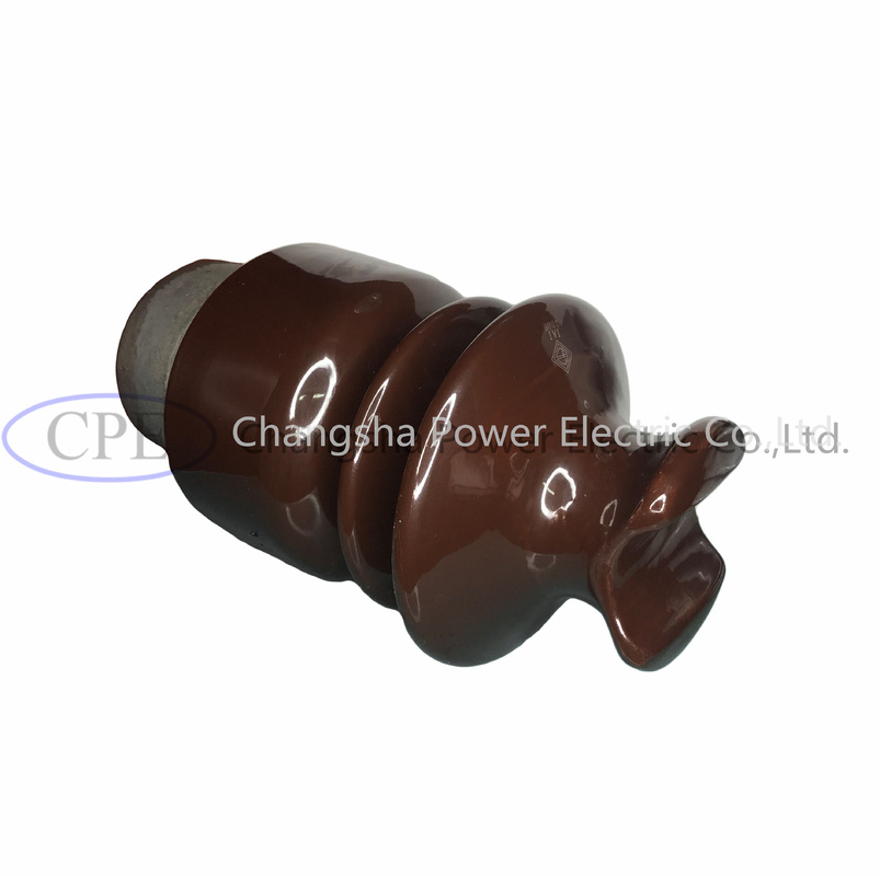 ODM Brown a glacé la porcelaine Pin Post Insulator With Hardware