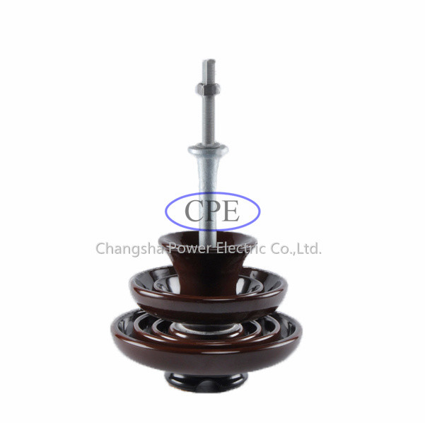 porcelaine Pin Insulators For Distribution Lines de 33kv P-33-Y Brown