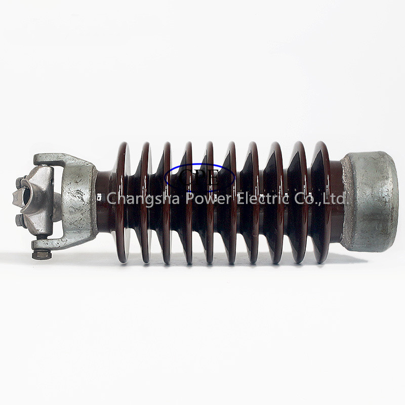 Ligne en céramique à haute tension OEM de porcelaine de la norme ANSI 57-14 d'isolateur de courrier