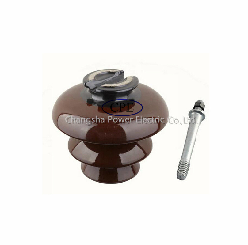 de 11kv couleur disponible semi Pin Type Porcelain Insulator Oem Brown