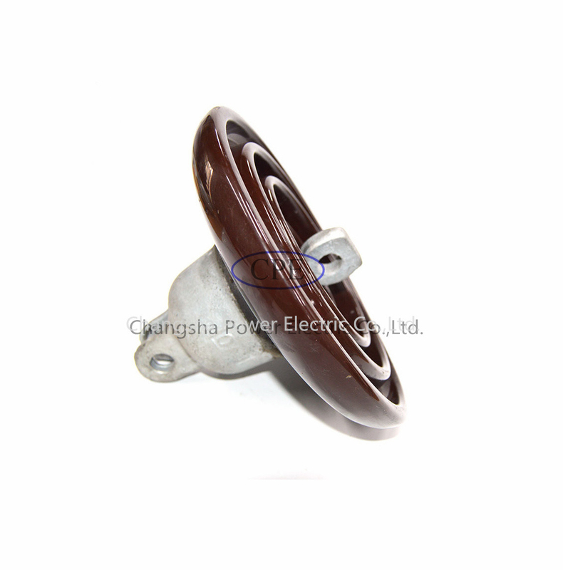 Brown colorent l'OEM d'isolateur de suspension de porcelaine de densité de la norme ANSI 52-4 disponible