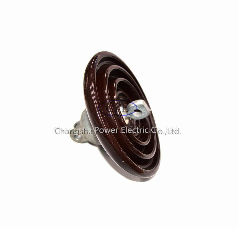 Brown colorent l'OEM d'isolateur de suspension de porcelaine de densité de la norme ANSI 52-4 disponible