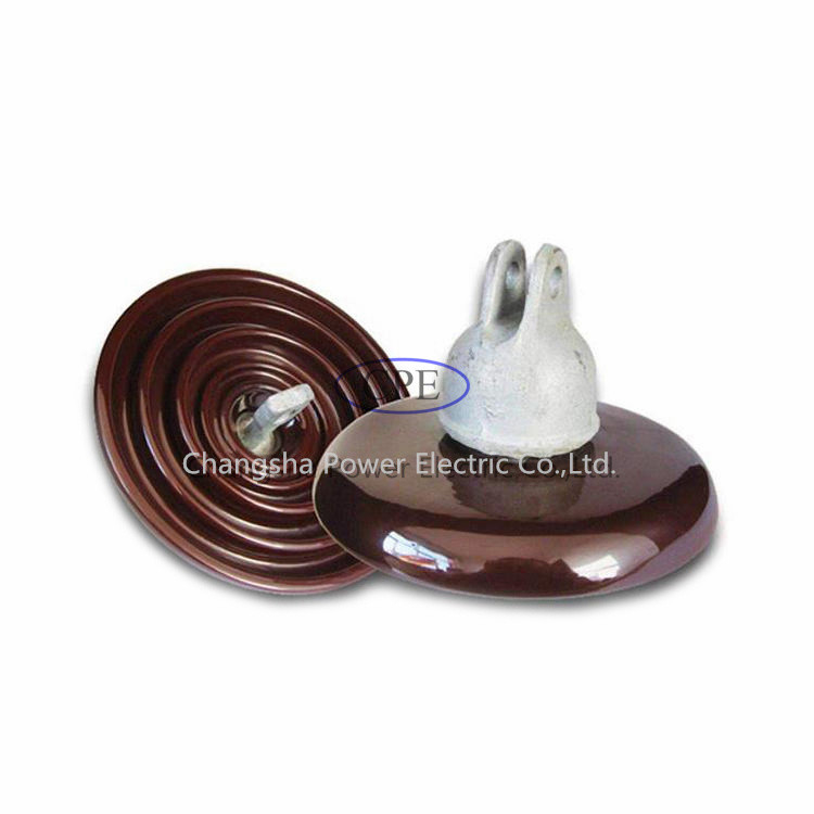 Norme ANSI à haute tension à haute densité U80bl d'isolateur de suspension de porcelaine