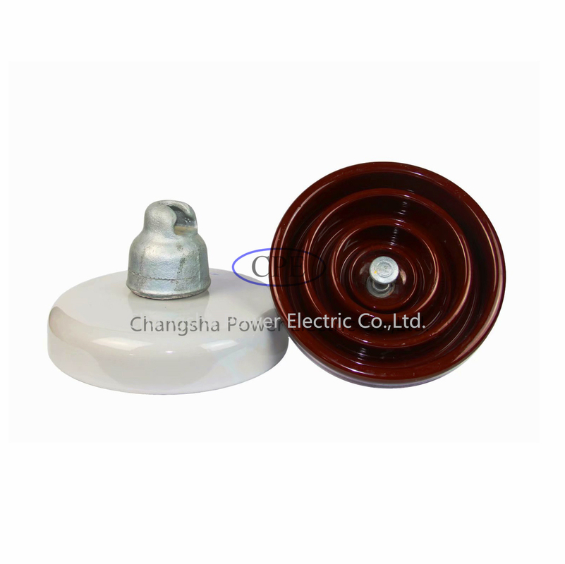 Norme ANSI à haute tension à haute densité U80bl d'isolateur de suspension de porcelaine