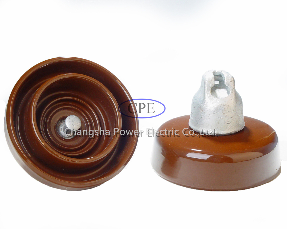 Norme ANSI à haute tension à haute densité U80bl d'isolateur de suspension de porcelaine