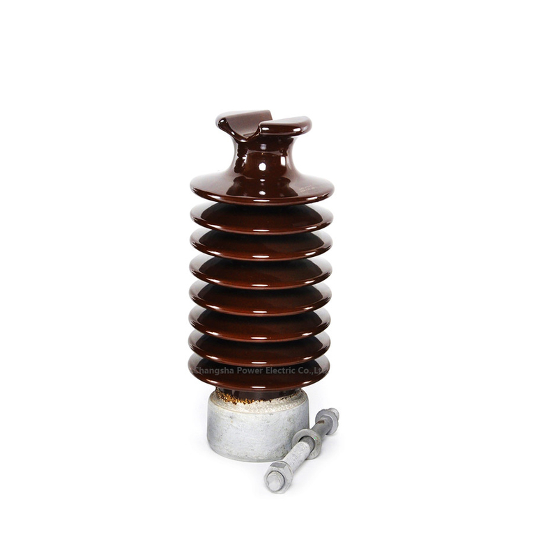 Norme de la norme ANSI 57-5 d'isolateur de courrier de station de Brown de porcelaine