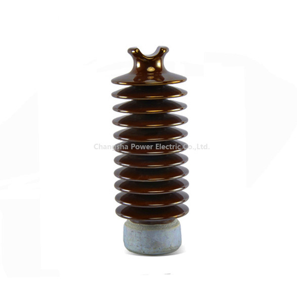 Norme de la norme ANSI 57-5 d'isolateur de courrier de station de Brown de porcelaine