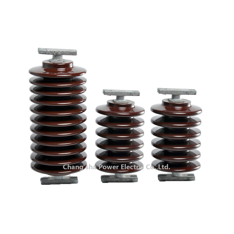 Ligne à haute tension isolateurs de la norme ANSI P-80 de porcelaine de courrier extérieurs
